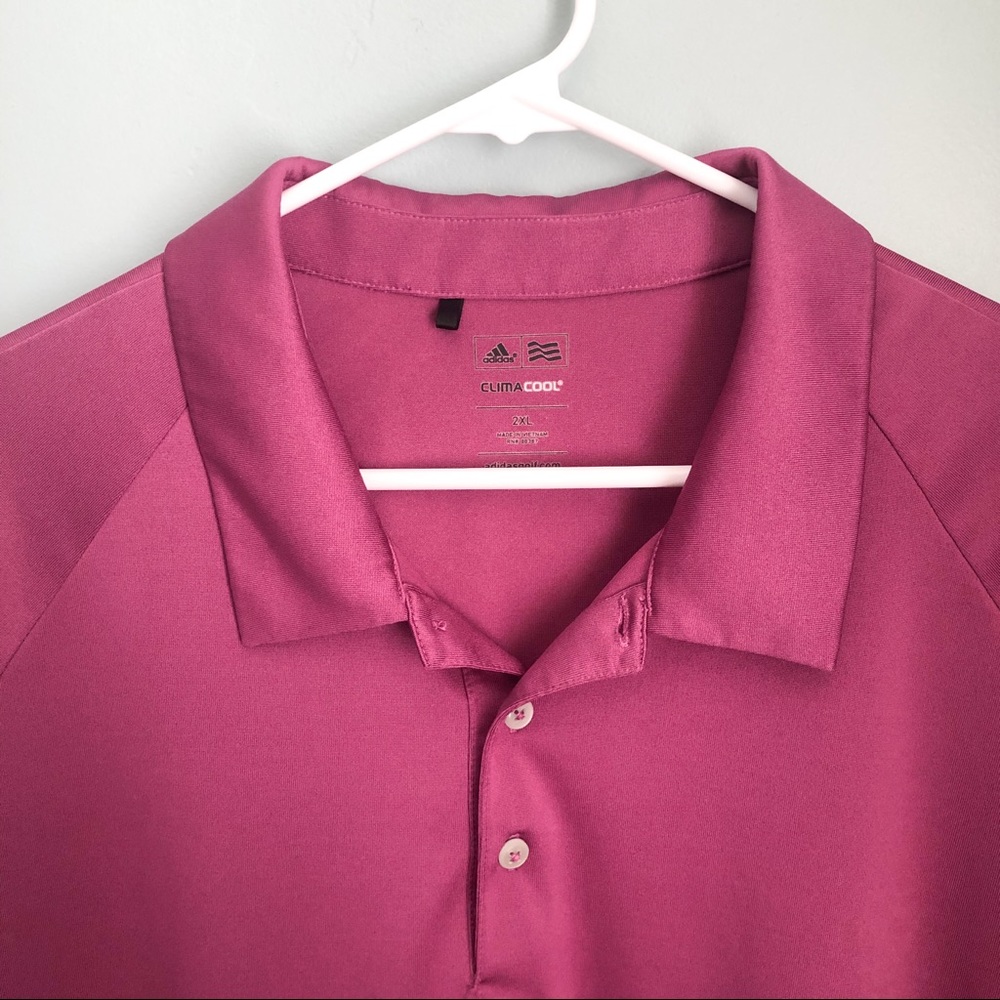 Adidas ClimaCool Golf Polo Purple 2XL - Picture 2 of 5